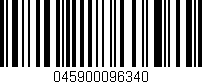 Código de barras (EAN, GTIN, SKU, ISBN): '045900096340'
