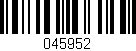 Código de barras (EAN, GTIN, SKU, ISBN): '045952'