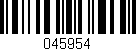 Código de barras (EAN, GTIN, SKU, ISBN): '045954'
