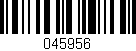 Código de barras (EAN, GTIN, SKU, ISBN): '045956'
