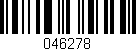 Código de barras (EAN, GTIN, SKU, ISBN): '046278'