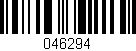 Código de barras (EAN, GTIN, SKU, ISBN): '046294'