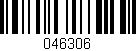 Código de barras (EAN, GTIN, SKU, ISBN): '046306'
