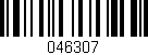 Código de barras (EAN, GTIN, SKU, ISBN): '046307'