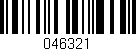 Código de barras (EAN, GTIN, SKU, ISBN): '046321'