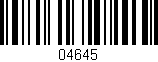 Código de barras (EAN, GTIN, SKU, ISBN): '04645'