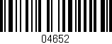 Código de barras (EAN, GTIN, SKU, ISBN): '04652'