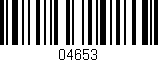 Código de barras (EAN, GTIN, SKU, ISBN): '04653'