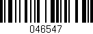 Código de barras (EAN, GTIN, SKU, ISBN): '046547'