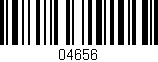 Código de barras (EAN, GTIN, SKU, ISBN): '04656'