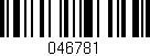 Código de barras (EAN, GTIN, SKU, ISBN): '046781'