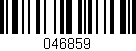 Código de barras (EAN, GTIN, SKU, ISBN): '046859'