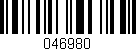 Código de barras (EAN, GTIN, SKU, ISBN): '046980'