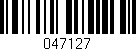 Código de barras (EAN, GTIN, SKU, ISBN): '047127'
