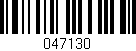 Código de barras (EAN, GTIN, SKU, ISBN): '047130'