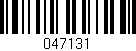 Código de barras (EAN, GTIN, SKU, ISBN): '047131'