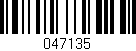 Código de barras (EAN, GTIN, SKU, ISBN): '047135'