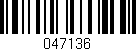 Código de barras (EAN, GTIN, SKU, ISBN): '047136'