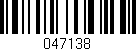 Código de barras (EAN, GTIN, SKU, ISBN): '047138'