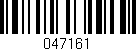 Código de barras (EAN, GTIN, SKU, ISBN): '047161'