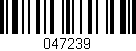 Código de barras (EAN, GTIN, SKU, ISBN): '047239'