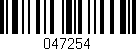 Código de barras (EAN, GTIN, SKU, ISBN): '047254'