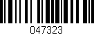 Código de barras (EAN, GTIN, SKU, ISBN): '047323'