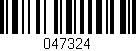 Código de barras (EAN, GTIN, SKU, ISBN): '047324'