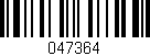 Código de barras (EAN, GTIN, SKU, ISBN): '047364'