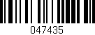 Código de barras (EAN, GTIN, SKU, ISBN): '047435'