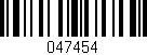 Código de barras (EAN, GTIN, SKU, ISBN): '047454'