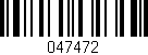 Código de barras (EAN, GTIN, SKU, ISBN): '047472'