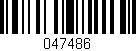 Código de barras (EAN, GTIN, SKU, ISBN): '047486'