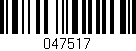 Código de barras (EAN, GTIN, SKU, ISBN): '047517'