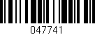 Código de barras (EAN, GTIN, SKU, ISBN): '047741'