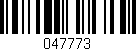 Código de barras (EAN, GTIN, SKU, ISBN): '047773'