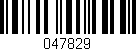 Código de barras (EAN, GTIN, SKU, ISBN): '047829'