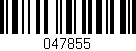 Código de barras (EAN, GTIN, SKU, ISBN): '047855'