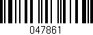 Código de barras (EAN, GTIN, SKU, ISBN): '047861'