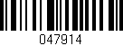 Código de barras (EAN, GTIN, SKU, ISBN): '047914'