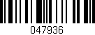 Código de barras (EAN, GTIN, SKU, ISBN): '047936'