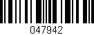 Código de barras (EAN, GTIN, SKU, ISBN): '047942'