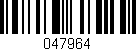 Código de barras (EAN, GTIN, SKU, ISBN): '047964'
