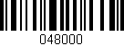 Código de barras (EAN, GTIN, SKU, ISBN): '048000'