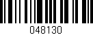 Código de barras (EAN, GTIN, SKU, ISBN): '048130'