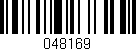 Código de barras (EAN, GTIN, SKU, ISBN): '048169'