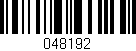 Código de barras (EAN, GTIN, SKU, ISBN): '048192'