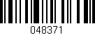 Código de barras (EAN, GTIN, SKU, ISBN): '048371'