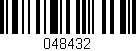 Código de barras (EAN, GTIN, SKU, ISBN): '048432'