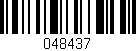 Código de barras (EAN, GTIN, SKU, ISBN): '048437'